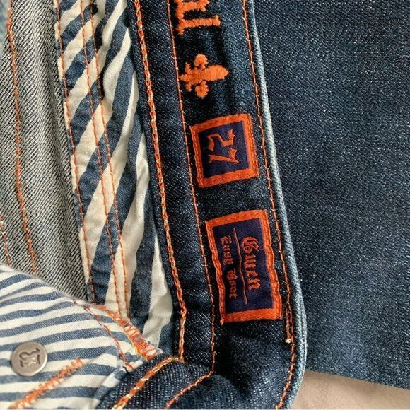 Rock Revival *Gwen Easy Boot* dark wash denim jeans western bling size 27 - Picture 14 of 16